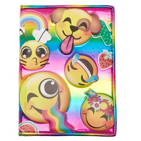 Rainbow Emoji Notebook | Claire's