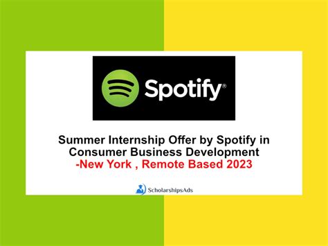 Summer Internship Offer By Spotify In NYC Remote Summer Internships