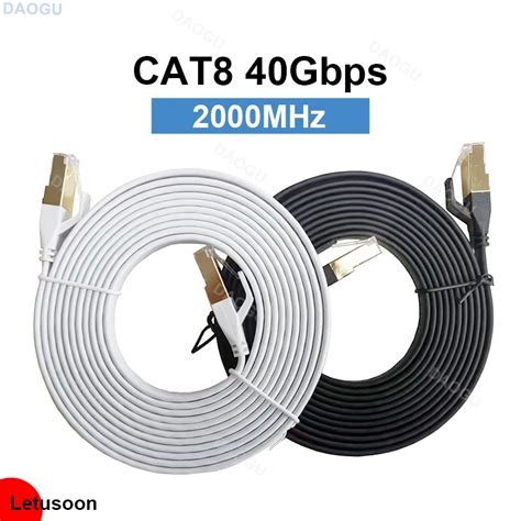 C Ble Ethernet Cat8 40Gbps RJ 45 10 15 20 M Tres 2000MHz Internet Haut