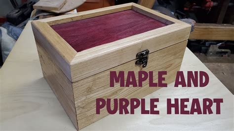 Making A Maple And Purple Heart Box Youtube