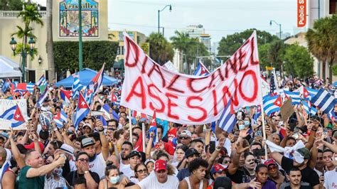 Cubanos Se Manifestaron En Hialeah Por La Libertad De Cuba El Nuevo