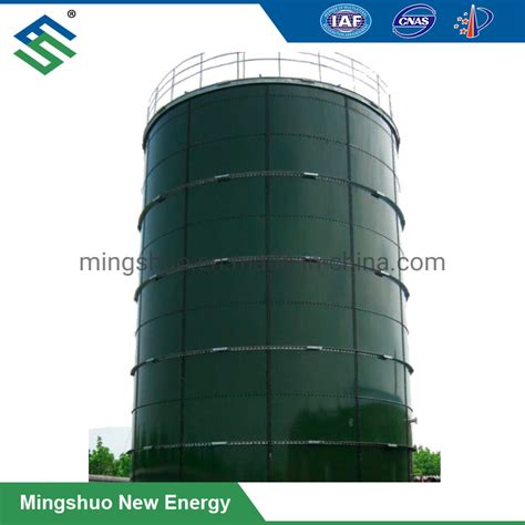 Enamel Steel Made Anaerobic Digestion Bioreactor For Biogas Plant