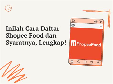 Inilah Cara Daftar Shopee Food Dan Syaratnya Lengkap