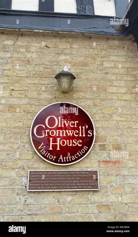 Oliver Cromwell House In Ely Cambridgeshire England Uk Stock Photo