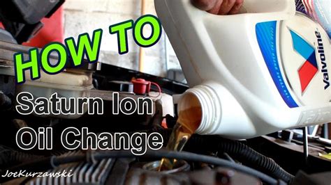 How To Change Oil In A Saturn Ion Youtube