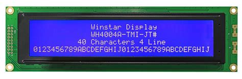 LCD Display Module 40x4 Blue White Winstar CPC