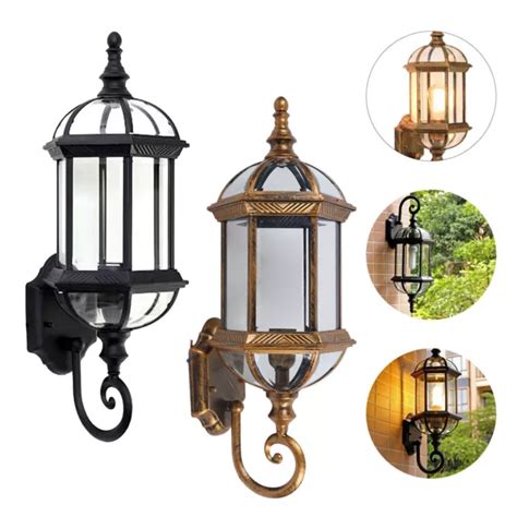 WALL LAMP BLACK GOLD Vintage Wall Lamp Garden Waterproof Outdoor Wall