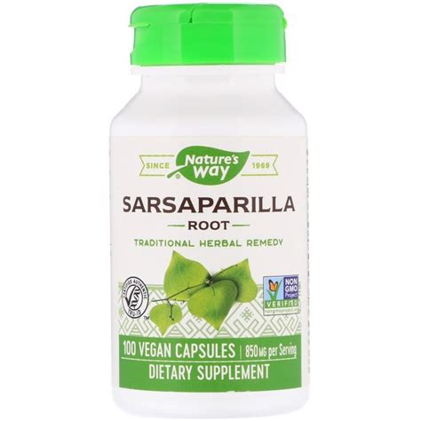 Nature's Way, Sarsaparilla, Root, 850 mg, 100 Vegan Capsules | By iHerb