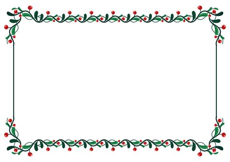 Christmas Borders Landscape 12 Free Pdf Printables Printablee