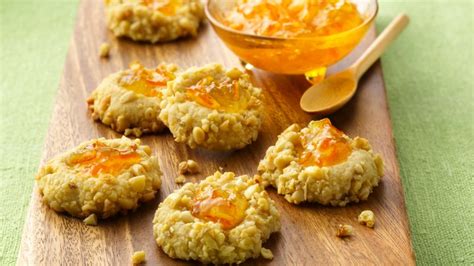 Orange And Pine Nut Thumbprint Cookies Recipe BettyCrocker