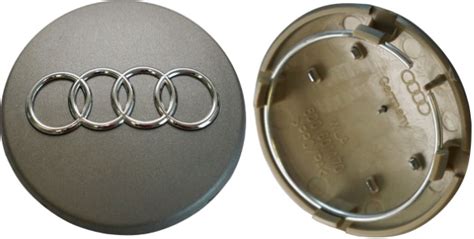 Wheel Centre Caps Oem Genuine Audi Tt Mk Type N Silver Alloy