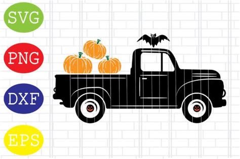 Pumpkin Truck Svg Farm Truck Svg Graphic By DigitalSvgFiles Creative