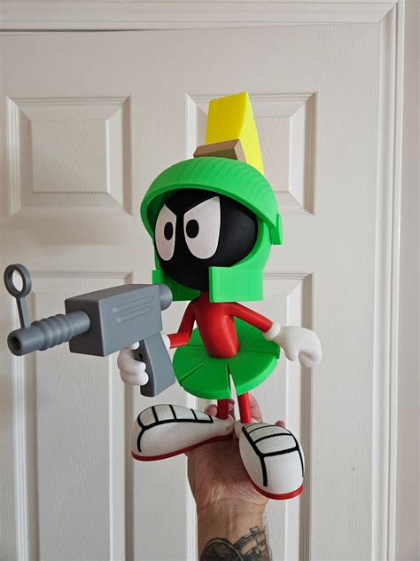 Marvin The Martian Printed Statue Etsy