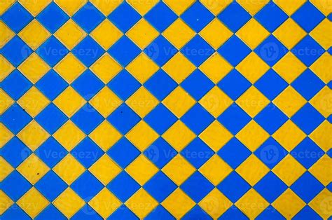 Checkered Blue And Yellow Background Tiles 19989165 Stock Photo At Vecteezy