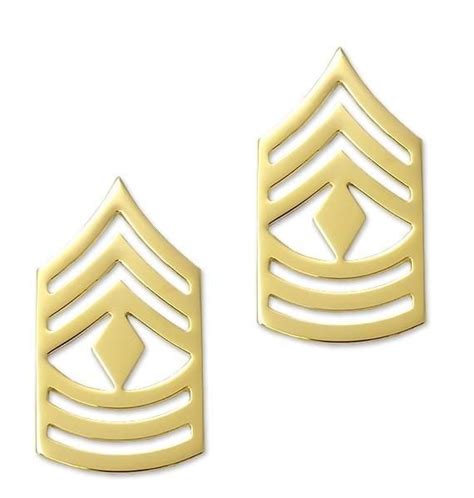 Us Army E8 First Sergeant Sta Brite® Pin On Rank Army Service Uniform