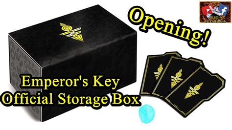 Yugioh Emperors Key Official Duelist Storage Box Opening Youtube