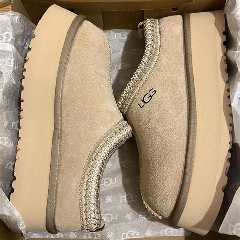Ugg Tasman Sand Colourway Sliders Size Uk4anduk5 Brand Depop