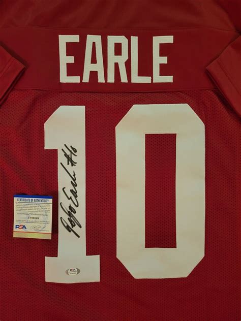 Jojo Earle Autographed Signed Autograph Alabama Custom Crimson Jersey W