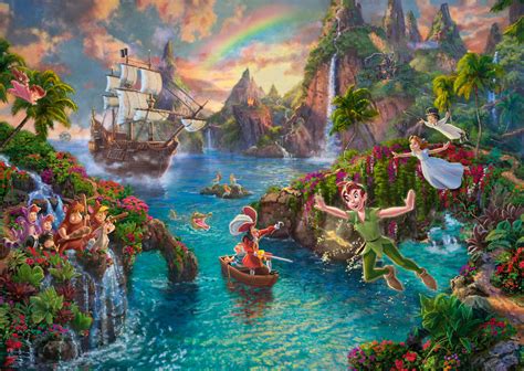 Thomas Kinkade Disney Peter Pan Palapeli Palaa Lelukatti Fi