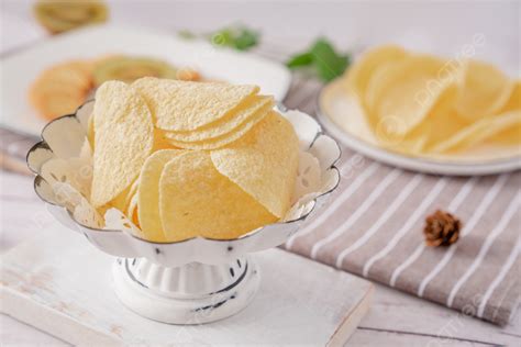 Potato Chips Snacks Snacks Puffed Food Gourmet Photographs Background