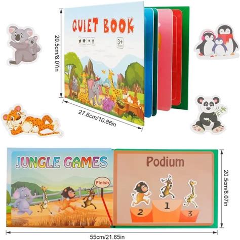 Montessori Quiet Book Busy Book Livre Occupé Éducatif Puzzle Sensoriel