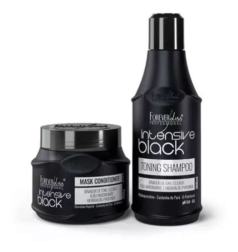 Kit Matizador De Cabelos Pretos Intensive Black Forever Liss Mercadolivre