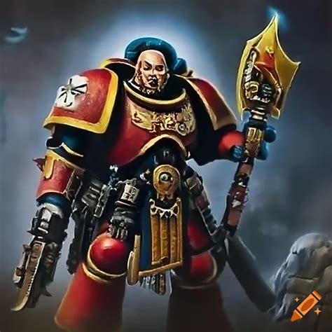 Warhammer K Miniature Of A Primaris Space Marine Captain On Craiyon