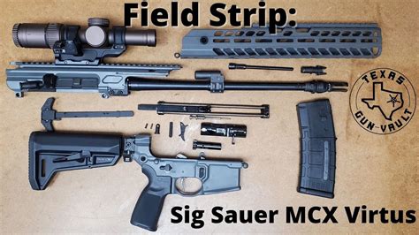 Field Strip Sig Sauer Mcx Virtus W Bolt Carrier Recoil Spring And