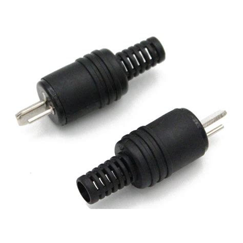 2pcs Male Hifi Speaker Connector Plug Power Signal Audio Adapter Mini