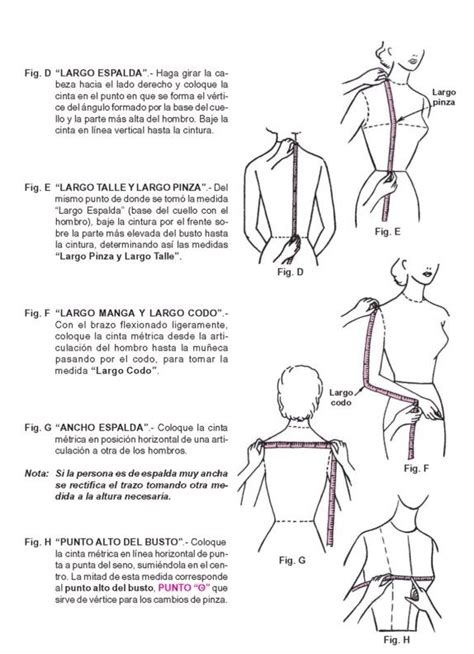 Como Tomar Las Medidas Costura Libros De Costura Patrones De Costura