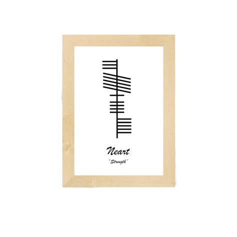 Irish Ogham Custom Prints Etsy