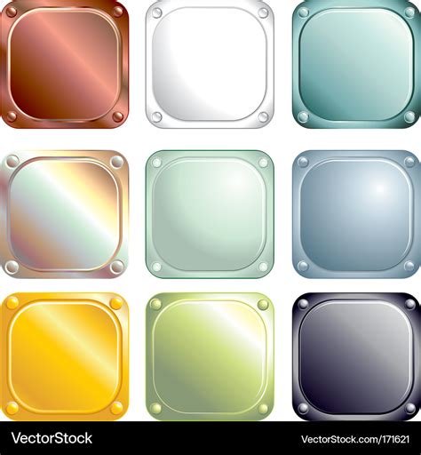 Square labels Royalty Free Vector Image - VectorStock