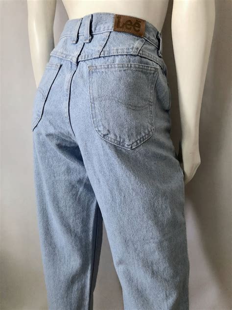 Vintage Women S 80 S Lee Jeans High Waisted Light Etsy Lee Jeans Vintage Ladies High Jeans