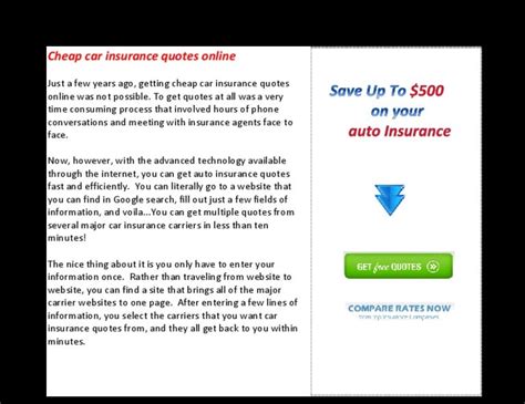 Cheap Car Insurance Quotes Online