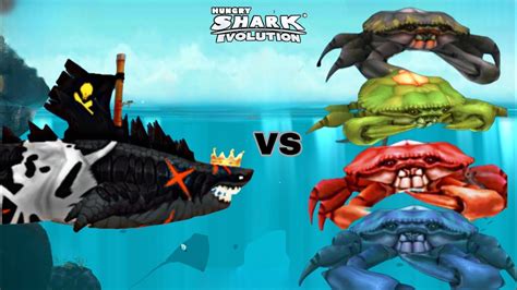 Hungry Shark Evolution New Black Skin King SHARKJIRA VS All Giant