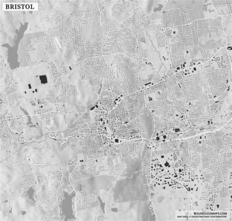 Bristol Figure Ground Vector Map Boundless Maps