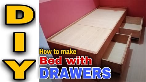 DIY How To Make Bed With Drawers How To Make Bed Frame Paano Gumawa