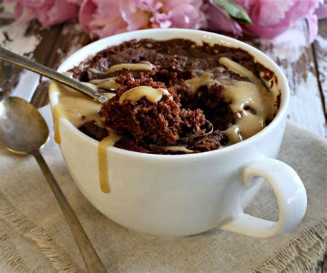 Hungry Couple Chocolate Mug Cake With Peanut Butter Sauce