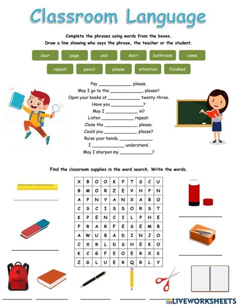 Classroom Language Interactive Exercise For Pre Intermediate