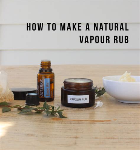 How To Make A Natural Vapour Rub