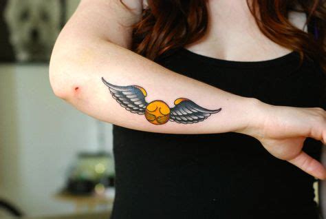 Golden Snitch Tattoo Ideas for Harry Potter Fans