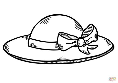 Sun Hat Coloring Page Free Printable Coloring Pages