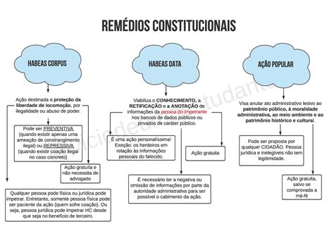 Mapas Mentais Remedios Constitucionais Braincp