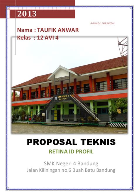 Contoh Proposal Teknis Lakaran