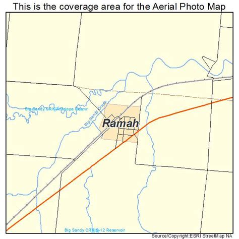 Aerial Photography Map of Ramah, CO Colorado