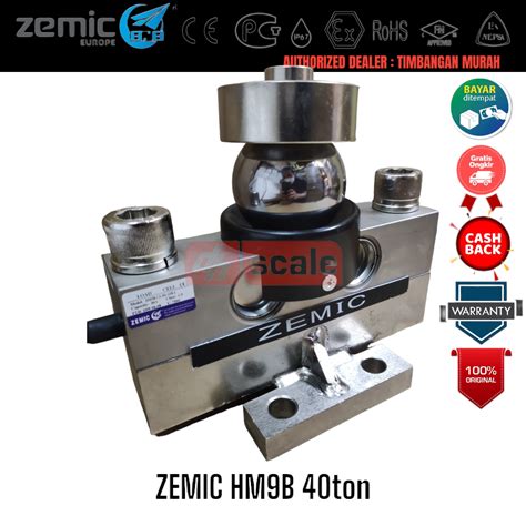 Jual Loadcell Jembatan Timbang Sensor Timbangan Mobil Zemic Hm B Kap