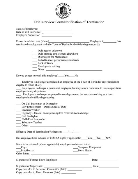 40 Best Exit Interview Templates Forms ᐅ TemplateLab