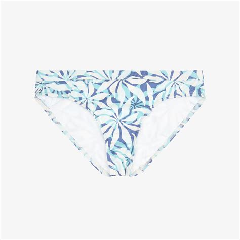 Bikini Hose Surfen Mädchen geblümt Alma Hao lila Decathlon