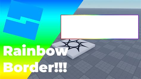 Moving Rainbow UI Border Roblox Studio YouTube