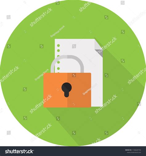 Data Lock Icon Design Stock Vector Royalty Free 1156626754